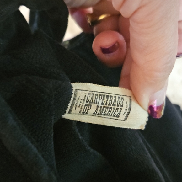 Vintage Carpetbags of America Black Bag - Picture 2 of 8